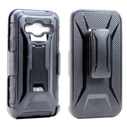 Samsung Galaxy J3 Edge Holster Combo Belt Clip (Black)